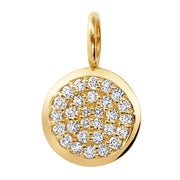 HEATHER B. MOORE 14K Yellow Gold Mini Pavé Diamond Charm